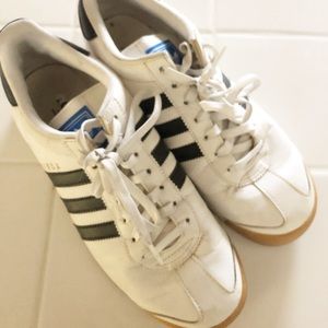 Adidas Samoa White with Black Stripes